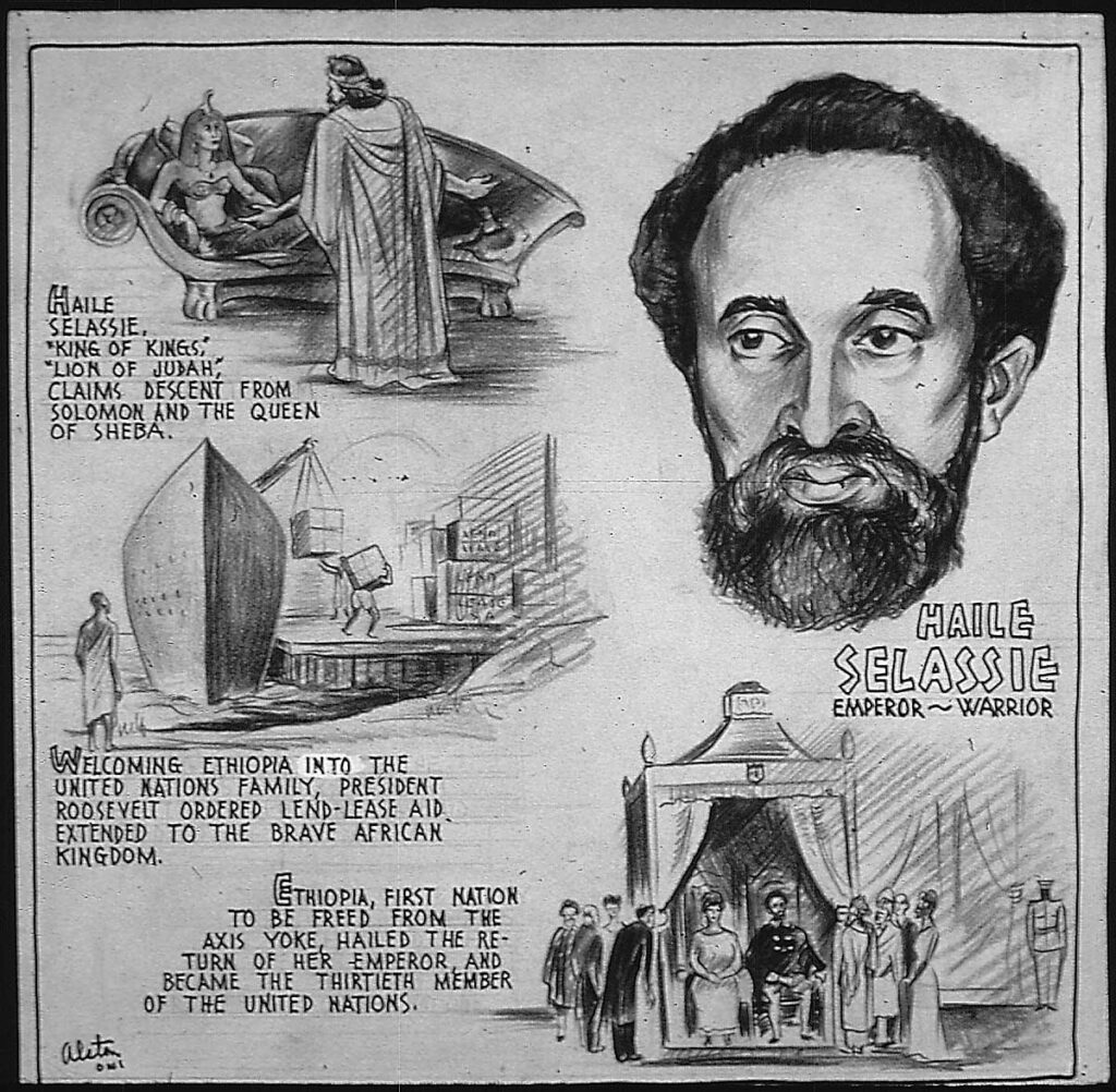 Haile Selassie Emperor, Warrior (1943) - Charles Alston Tablo