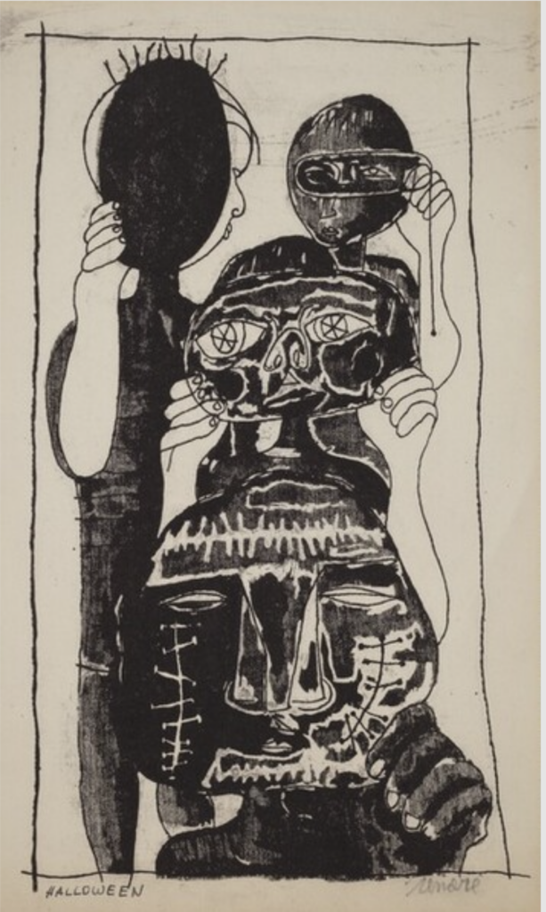 Halloween (1949) - Andy Warhol Tablo