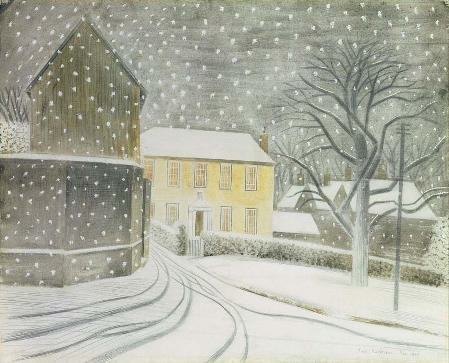 Halstead Road in Snow (1935) – Eric Ravilious Tablo