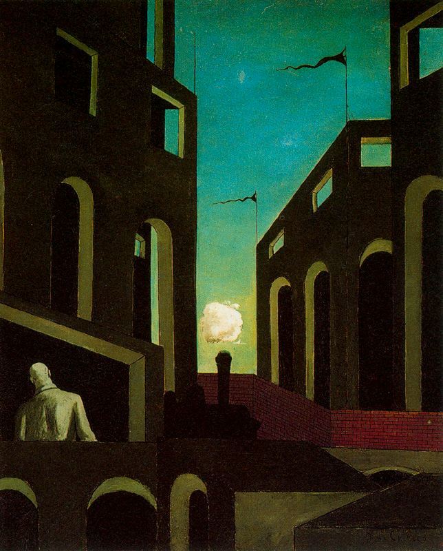 Happiness of returning (1915) – Giorgio de Chirico Tablo