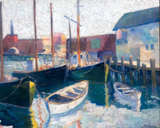 Harbor Scene (1936) – Allan Randall Freelon Tablo
