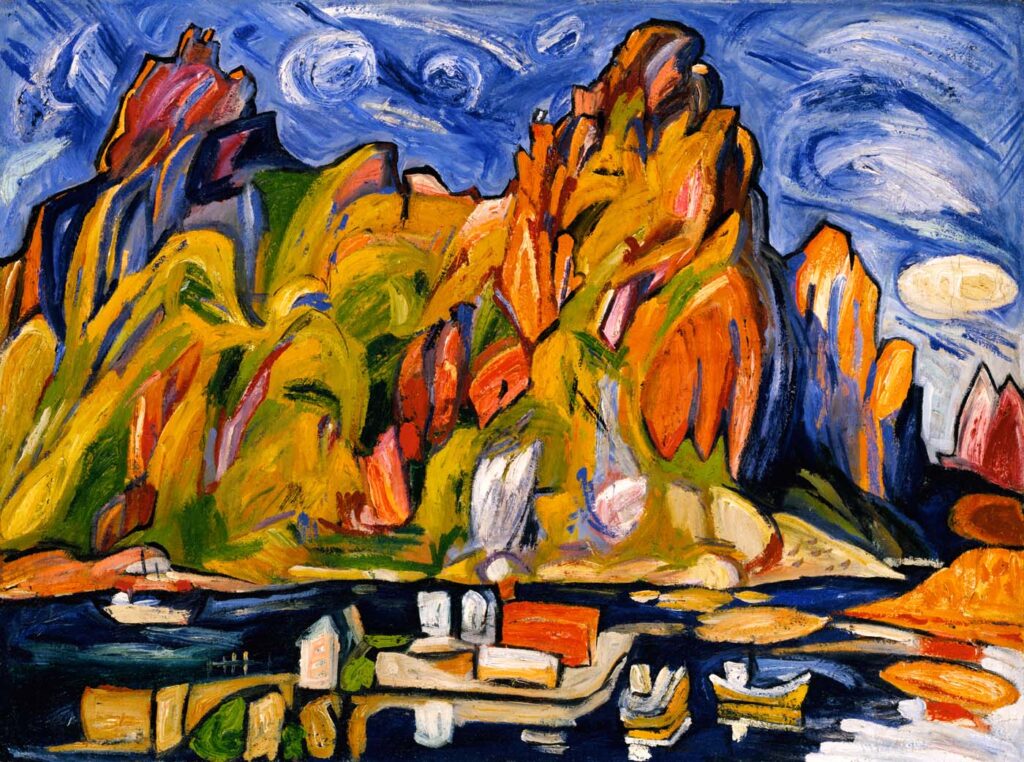 Harbor Under the Midnight Sun (1937) - William H. Johnson Tablo