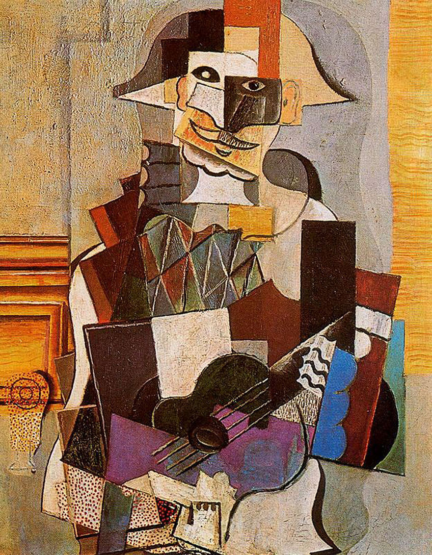 Harlequin (1918) - Pablo Picasso Tablo