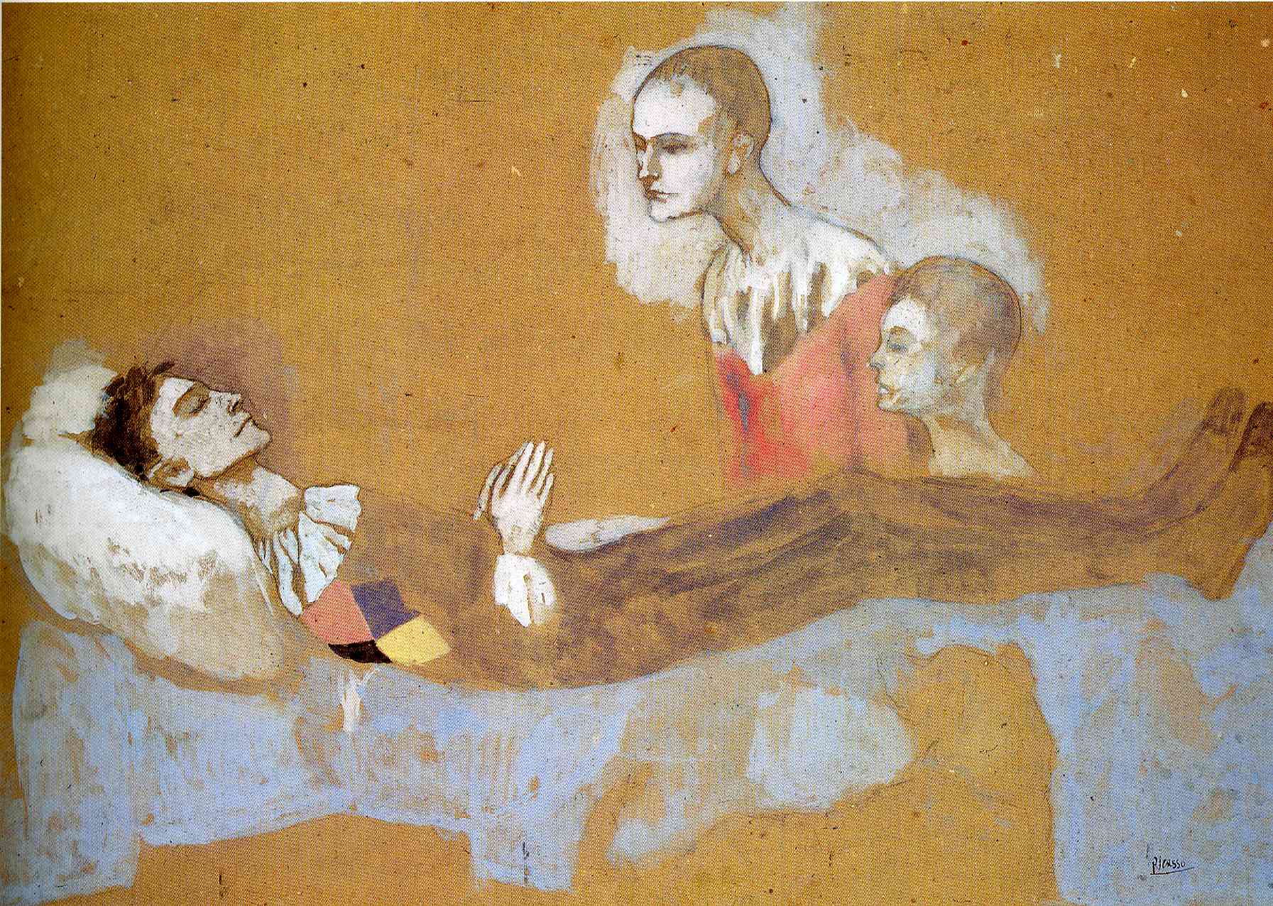 Harlequin's death (1906) - Pablo Picasso Tablo