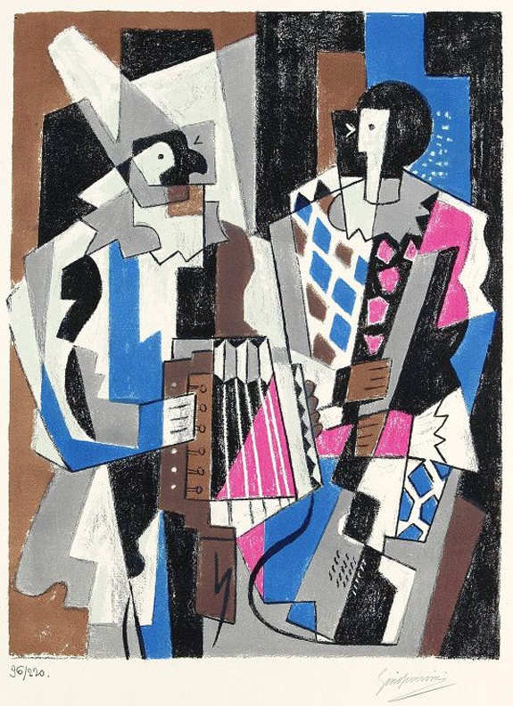 Harlequins (1954) - Gino Severini Tablo