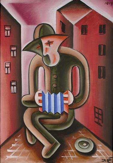 Harmonikář (1919) - Josef Čapek Tablo