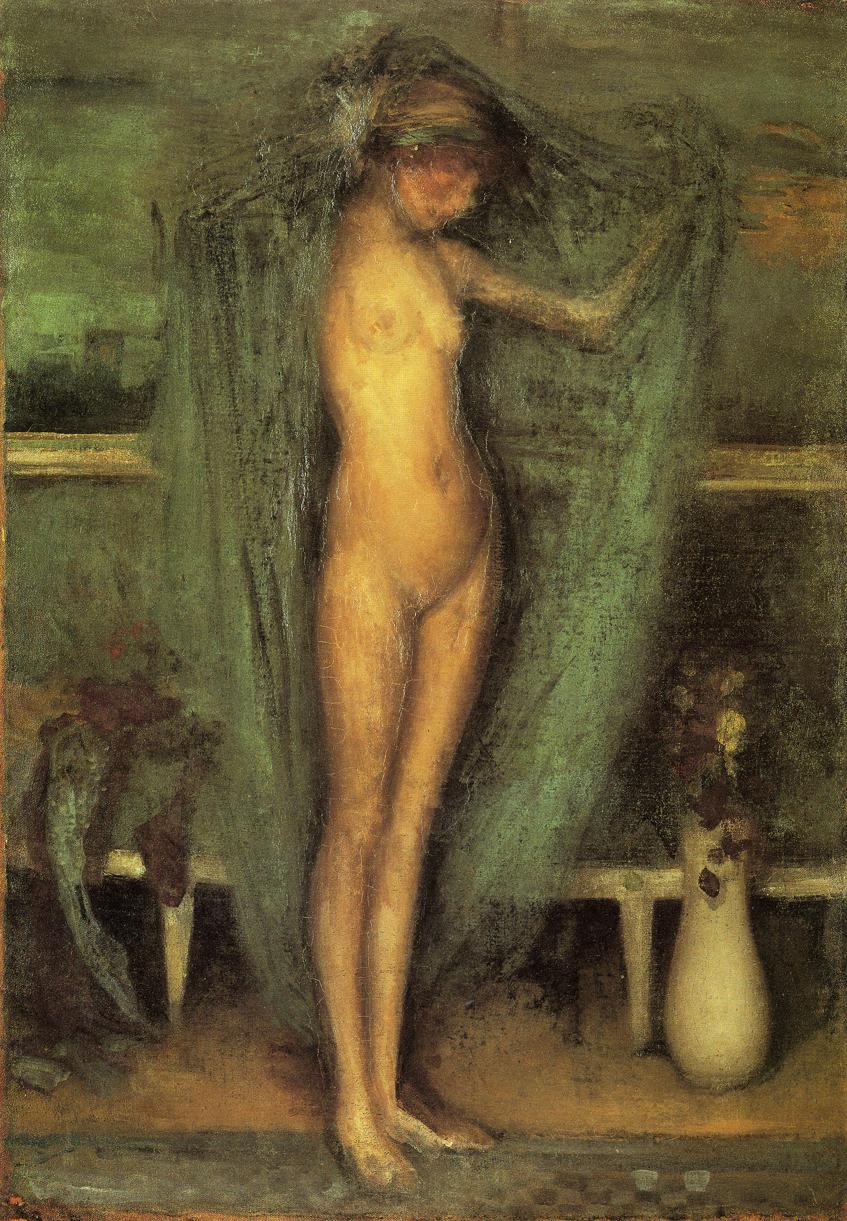 Harmony in Blue and Gold The Little Blue Girl (1894) - James McNeill Whistler Tablo