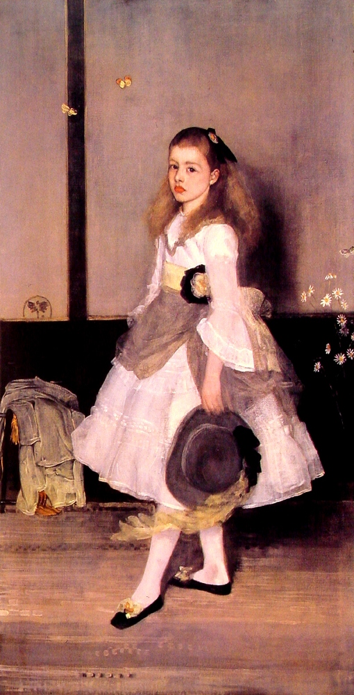 Harmony in Gray and Green Miss Cicely Alexander (1872) - James McNeill Whistler Tablo