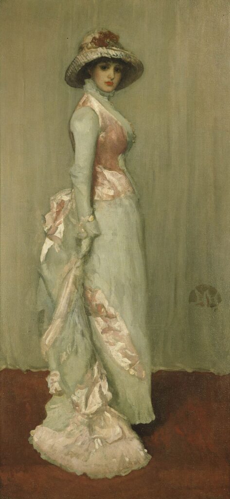 Harmony in Pink and Grey Lady Meux (1881) - James McNeill Whistler Tablo