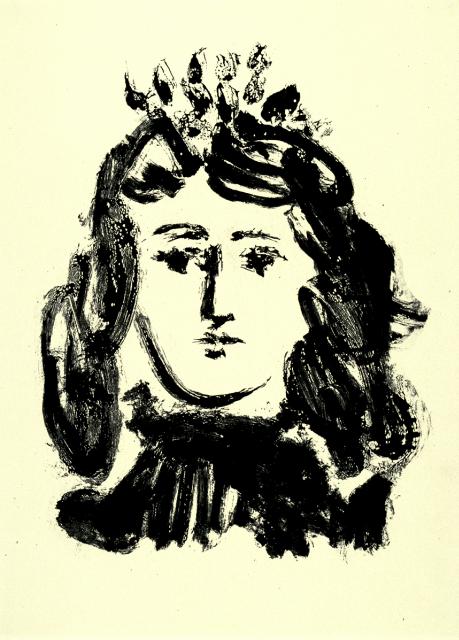 Head of a Girl (1947) - Pablo Picasso Tablo