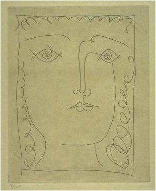Head of a Girl (1950) - Pablo Picasso Tablo