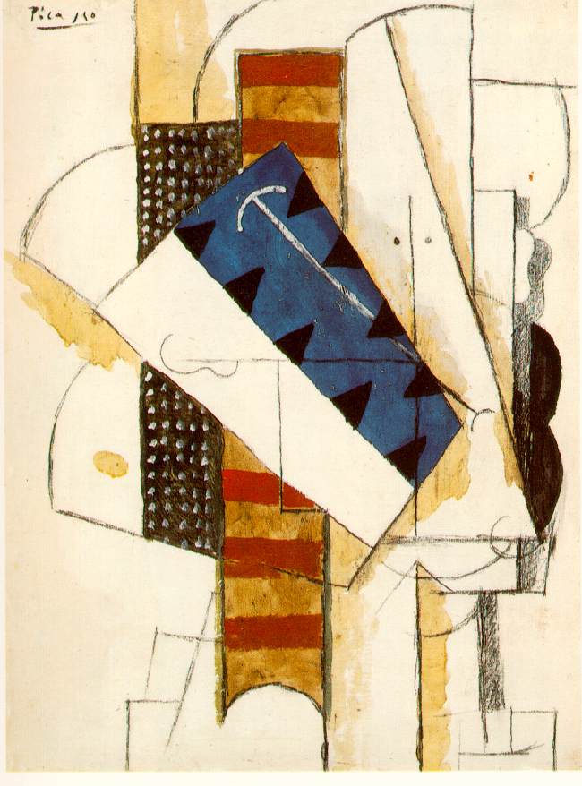 Head of a man (1913) - Pablo Picasso Tablo