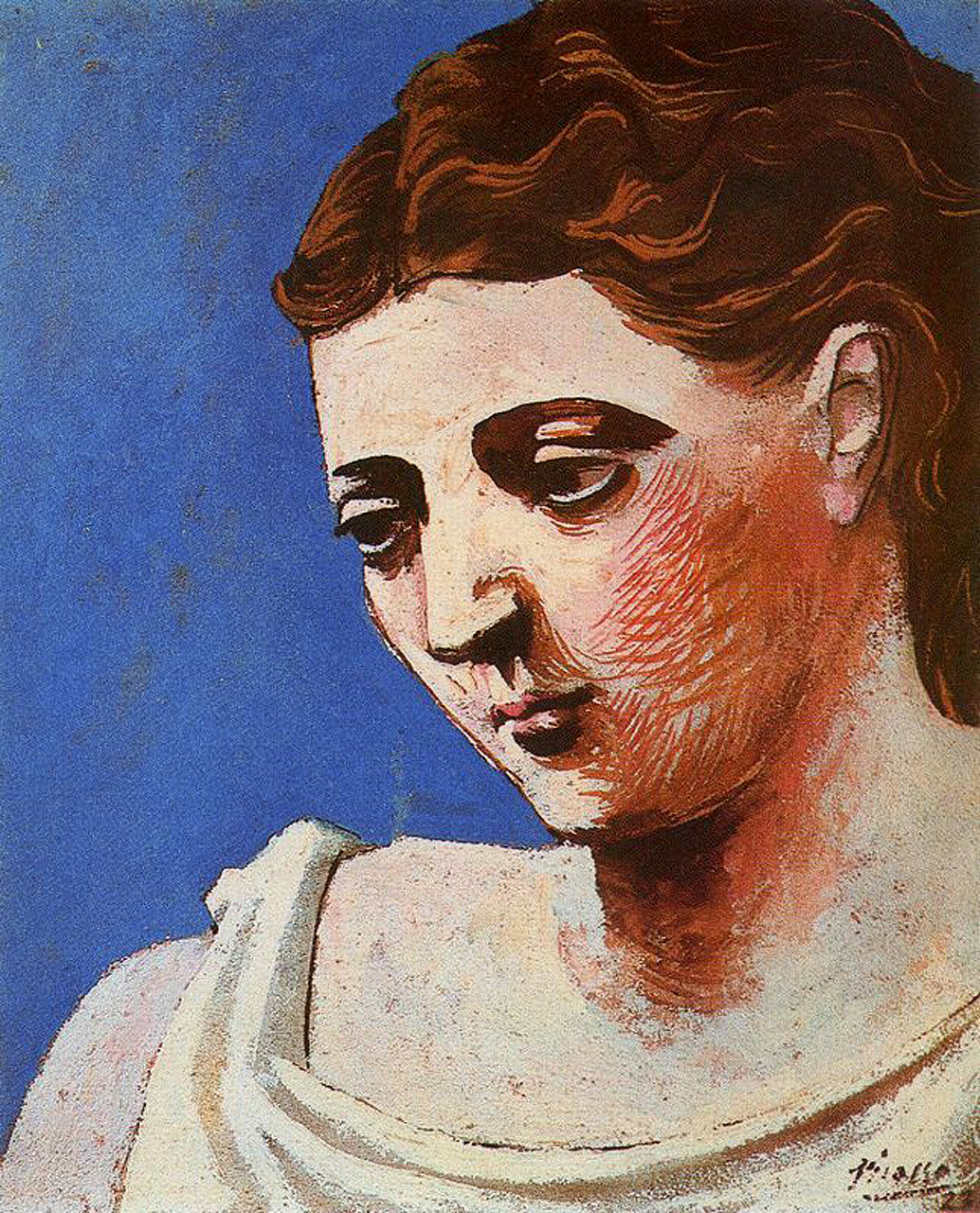 Head of a woman (1923) - Pablo Picasso Tablo