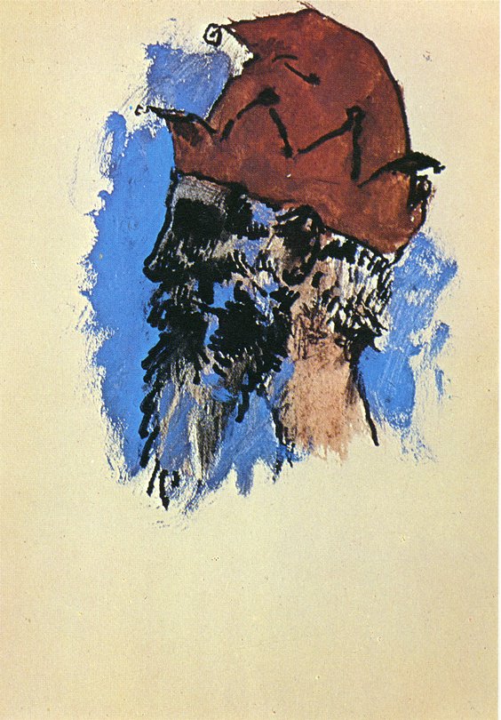 Head of hurdy gurdy (1905) - Pablo Picasso Tablo