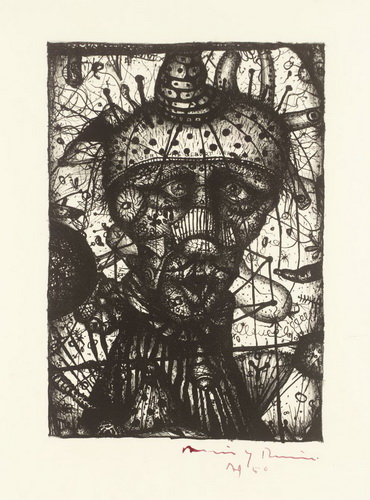 Head of the Diver (Deny Your Birth) (1950) - Arnulf Rainer Tablo