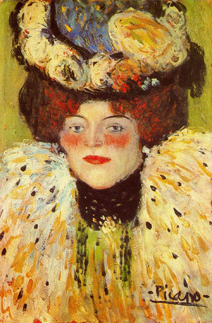 Head of woman (1901) - Pablo Picasso Tablo