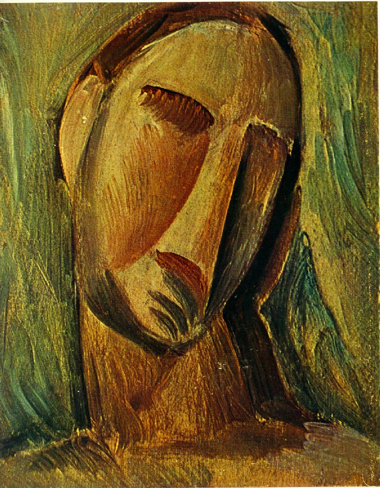 Head of woman (1908) - Pablo Picasso Tablo