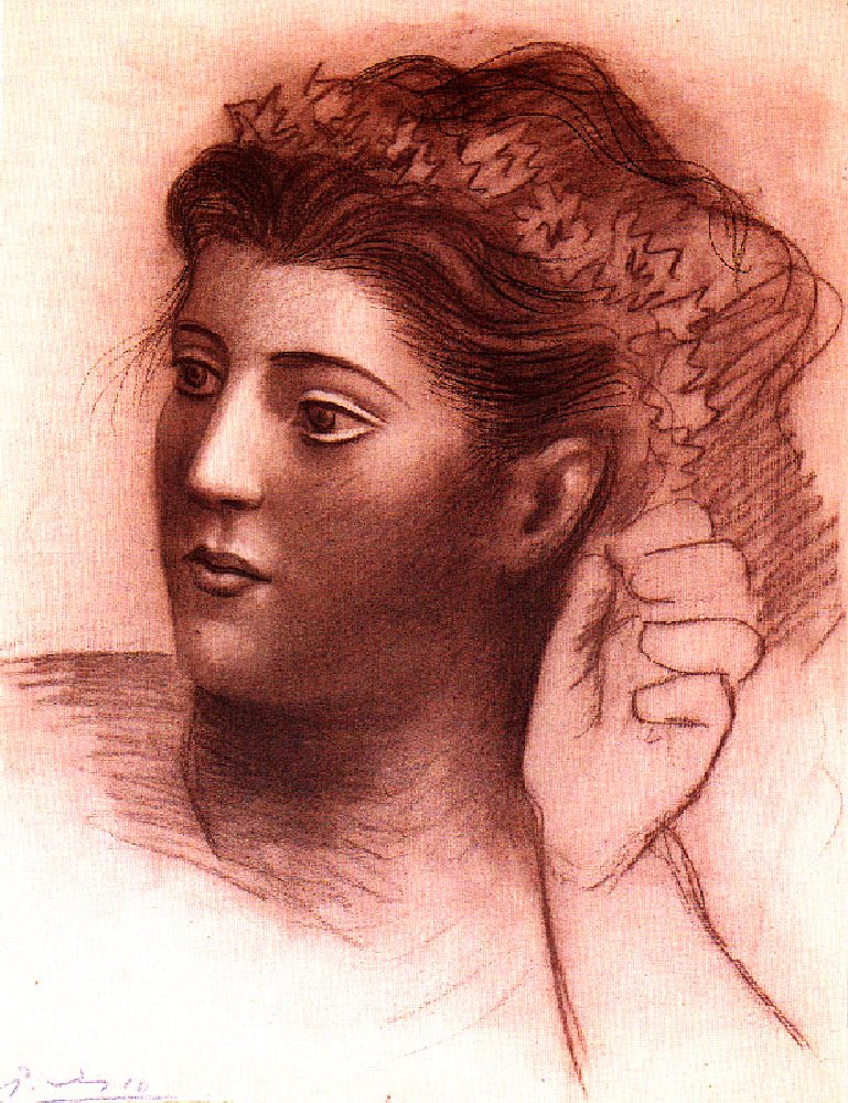 Head of woman (1921) - Pablo Picasso Tablo