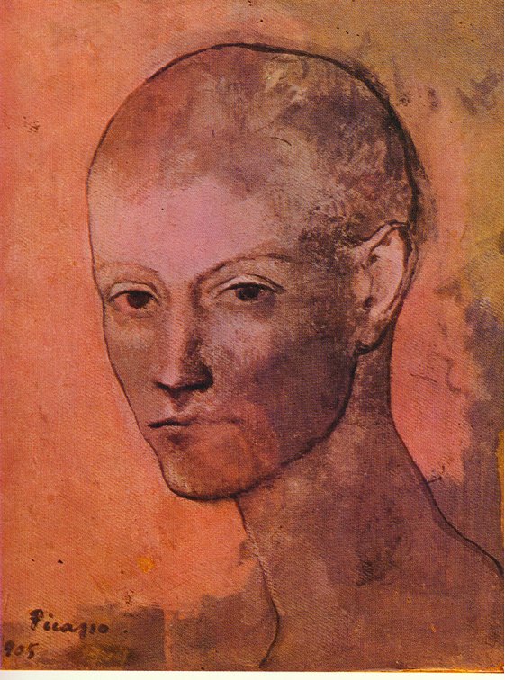 Head of young man (1905) - Pablo Picasso Tablo