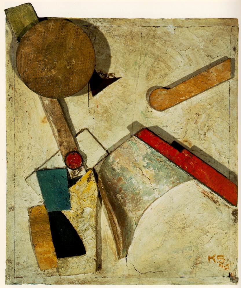 Heavy Relief (1945) – Kurt Schwitters Tablo