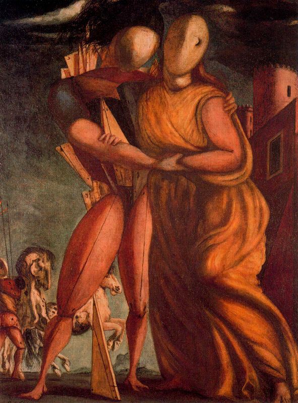 Hector and Andromache (1924) – Giorgio de Chirico Tablo