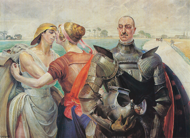Hercules on the Crossroad - Jacek Malczewski Tablo