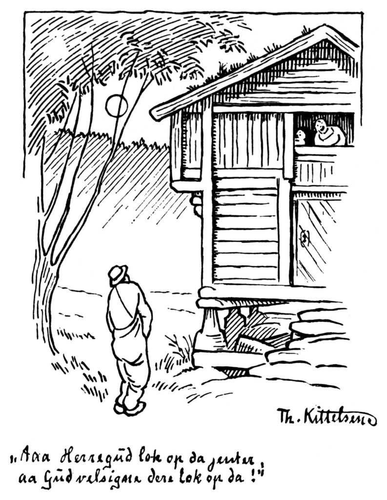 Herreguud Lok Op Da Jenter - Theodor Severin Kittelsen Tablo