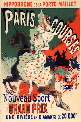 Hippodrome de la Porte Maillot, Paris Courses (1900) – Jules Chéret Tablo