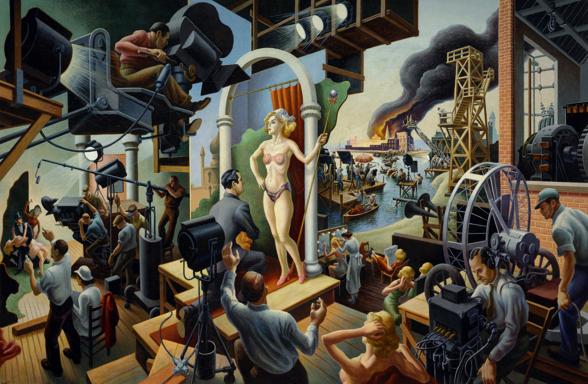 Hollywood (1937) - Thomas Hart Benton Tablo