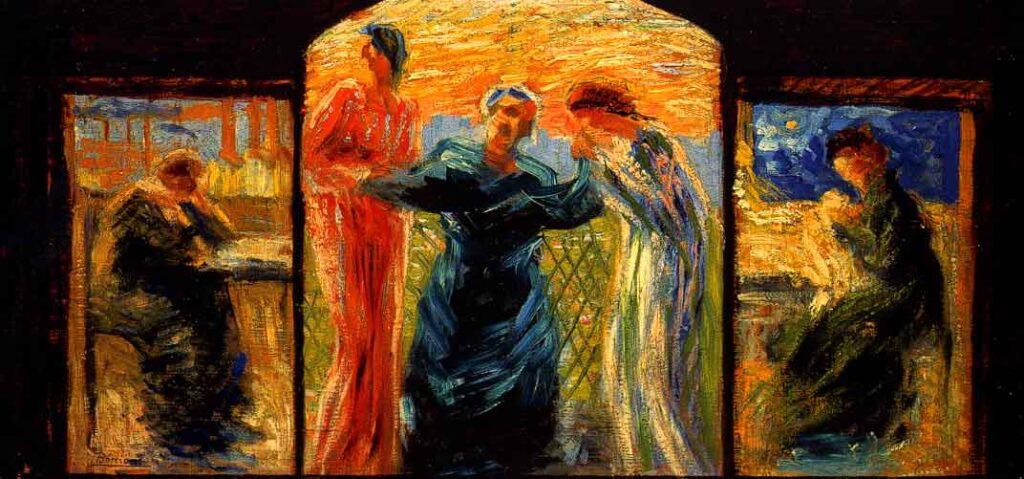 Homage to Mother (1908) - Umberto Boccioni Tablo