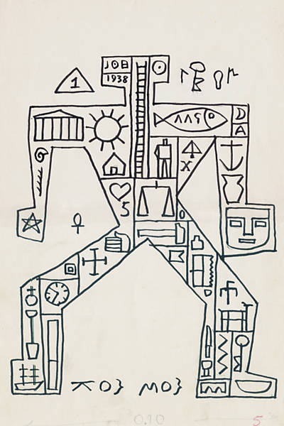 Hombre Constructivo (1938) – Joaquín Torres-García Tablo