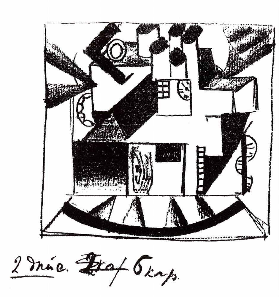 Home (1913) - Kazimir Malevich Tablo