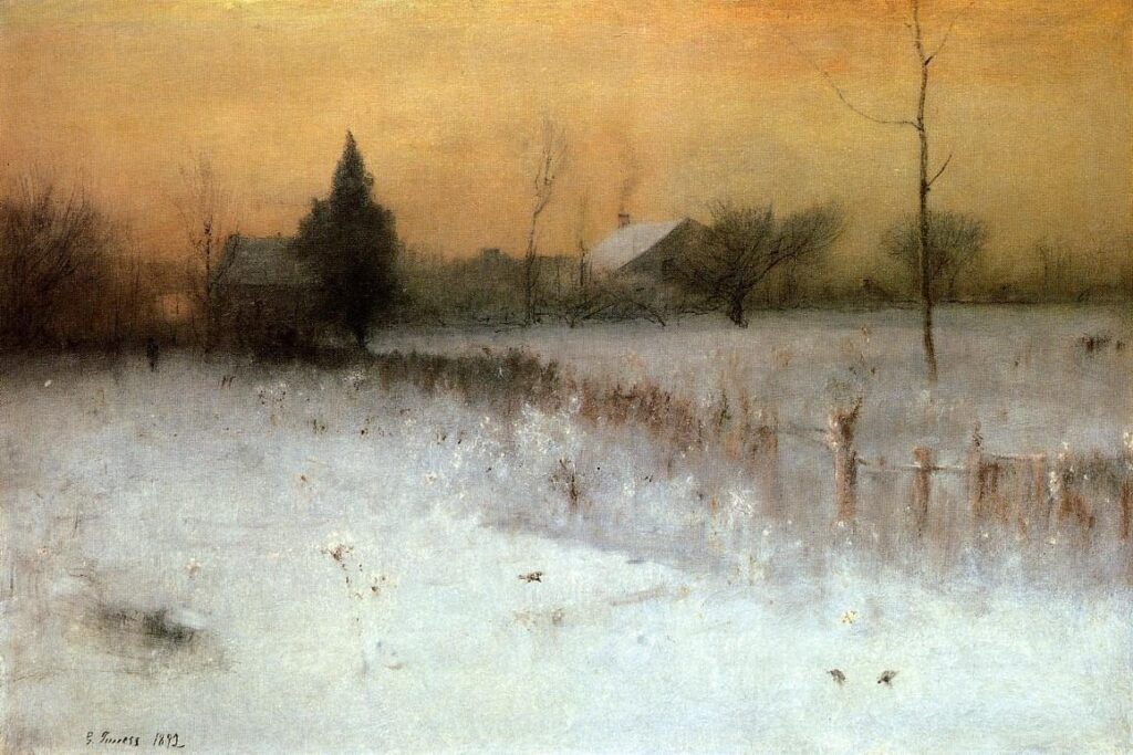 Home At Montclair (1892) - George Inness Tablo