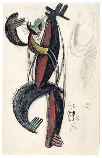 Homme cactus dansant (1939) - Julio González Tablo