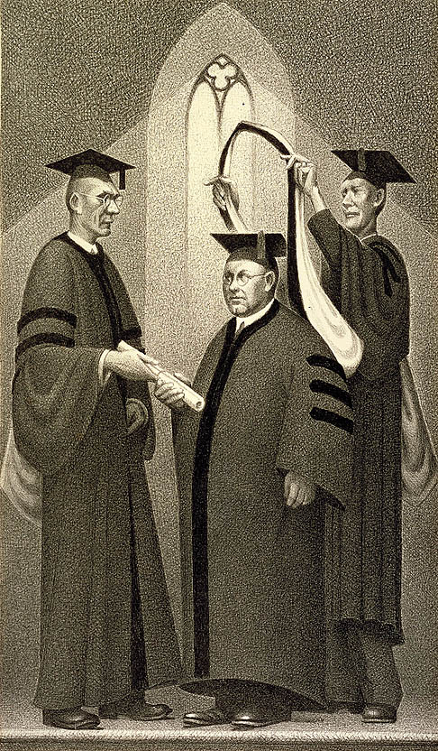 Honorary Degree (1938) - Grant Wood Tablo