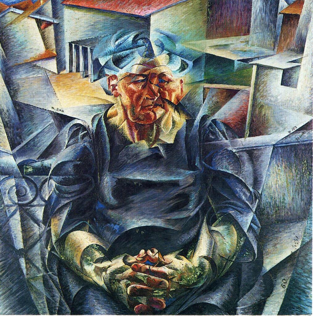Horizontal Volumes (1912) – Umberto Boccioni Tablo