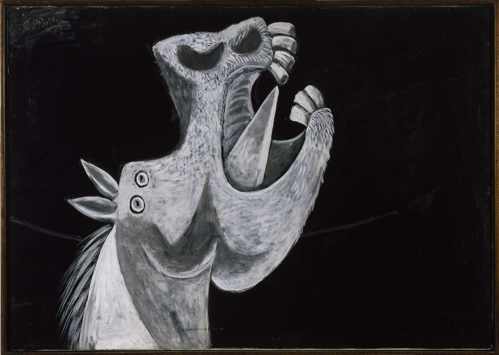 Horse Head. Sketch for Guernica (1937) - Pablo Picasso Tablo
