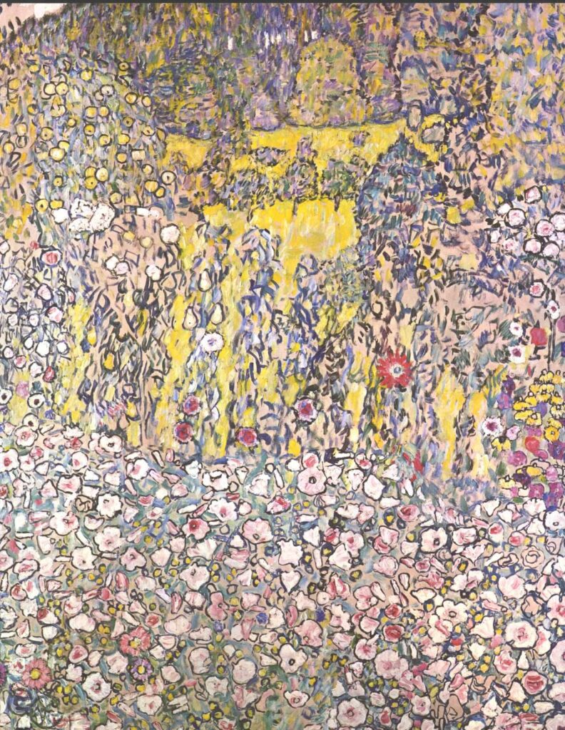 Horticultural landscape with a hilltop (1916) - Gustav Klimt Tablo