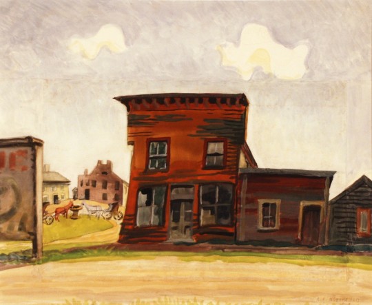 Hot Summer Afternoon (1919) - Charles E. Burchfield Tablo