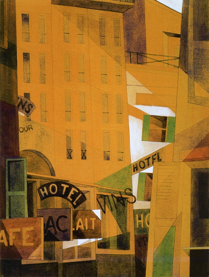 Hotel (1921) - Charles Demuth Tablo
