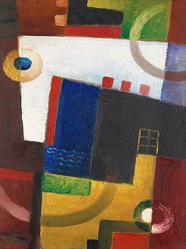 House at the beach (1919) - Gösta Adrian-Nilsson Tablo