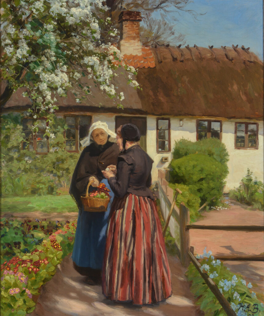 House in Lille Næstved (1904) - Hans Andersen Brendekilde Tablo