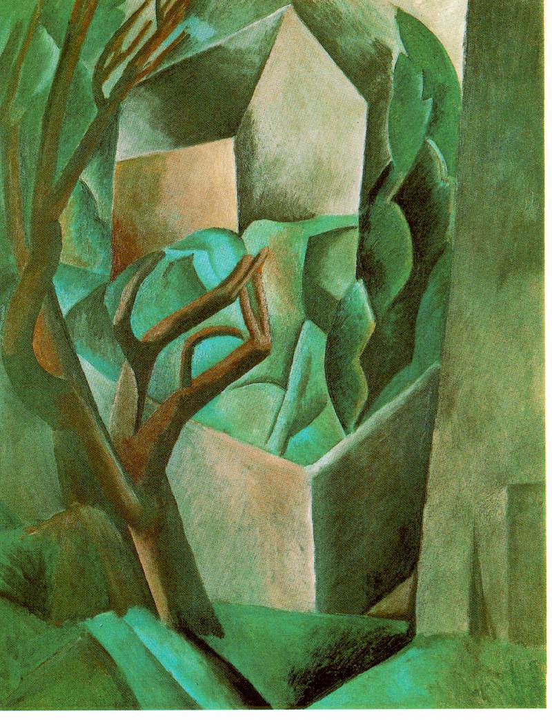 House in the garden (1908) - Pablo Picasso Tablo