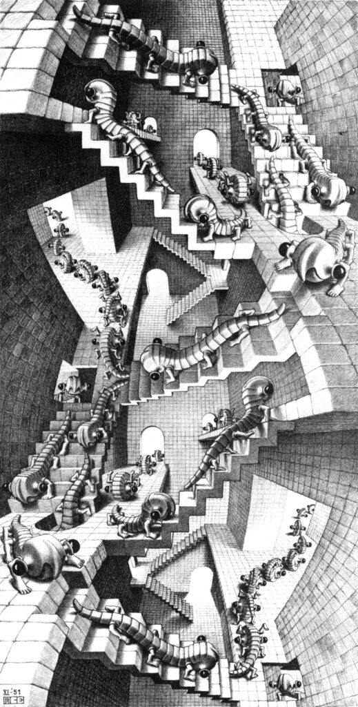 House of Stairs (1951) - M. C. Escher Tablo
