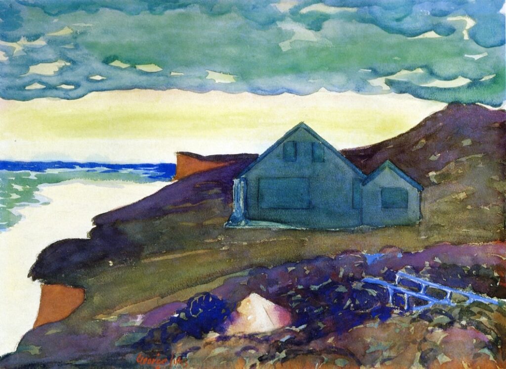 House on the Point (1928) - George Luks Tablo