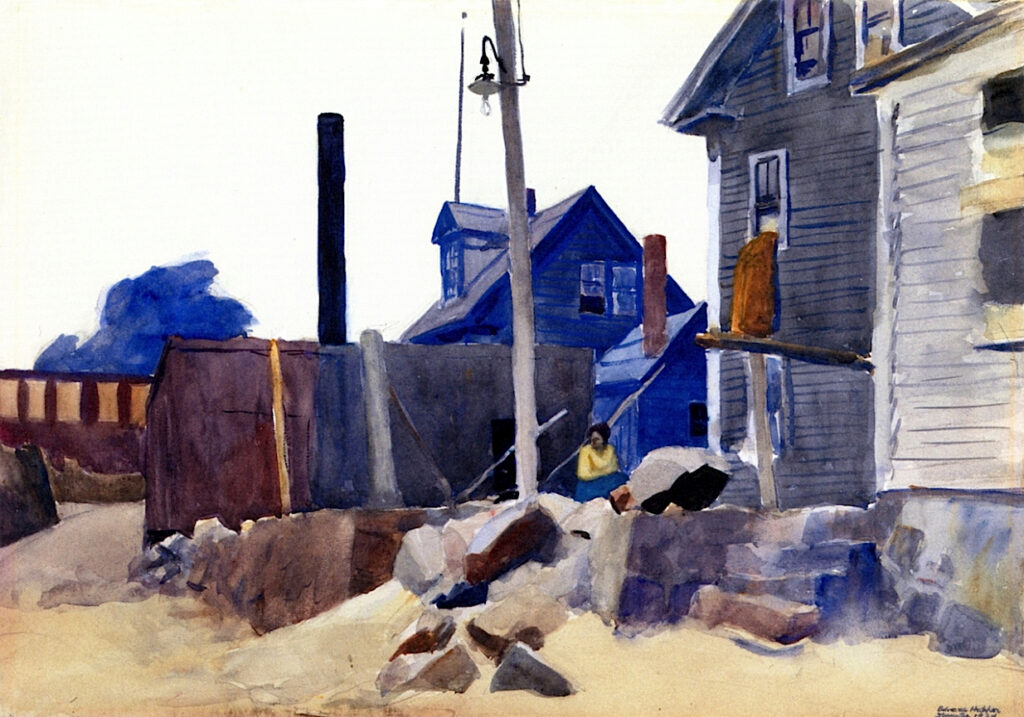 House on the Shore (1924) - Edward Hopper Tablo