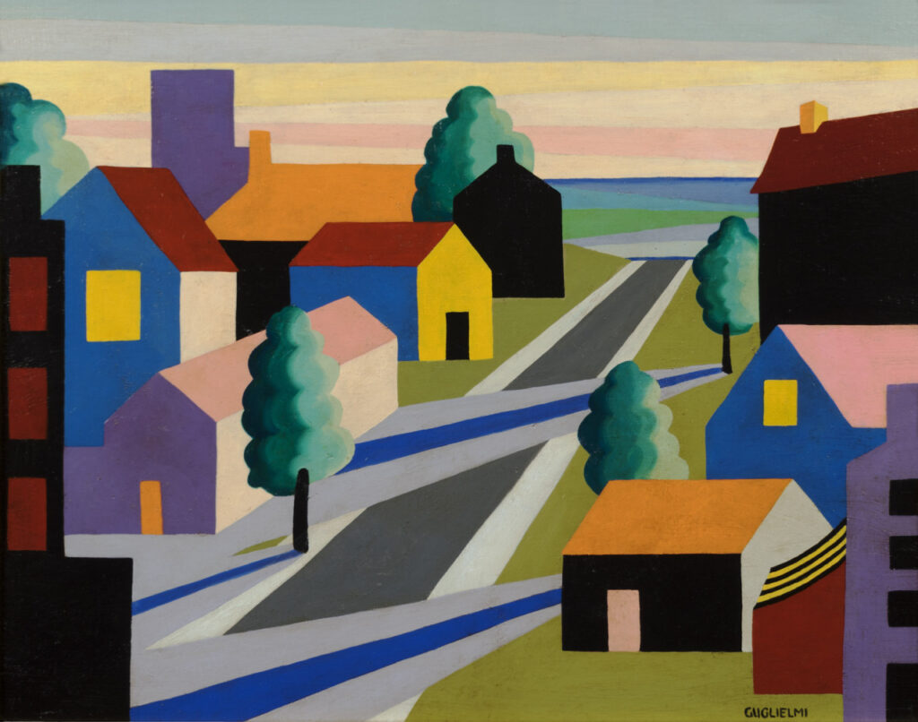 Houses and Street (1946) - O. Louis Guglielmi Tablo