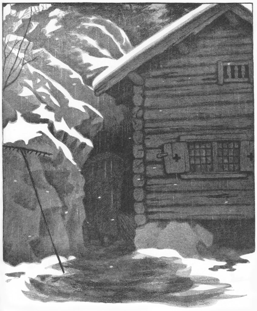 Hun Soper Hver Krok (1900) - Theodor Severin Kittelsen Tablo