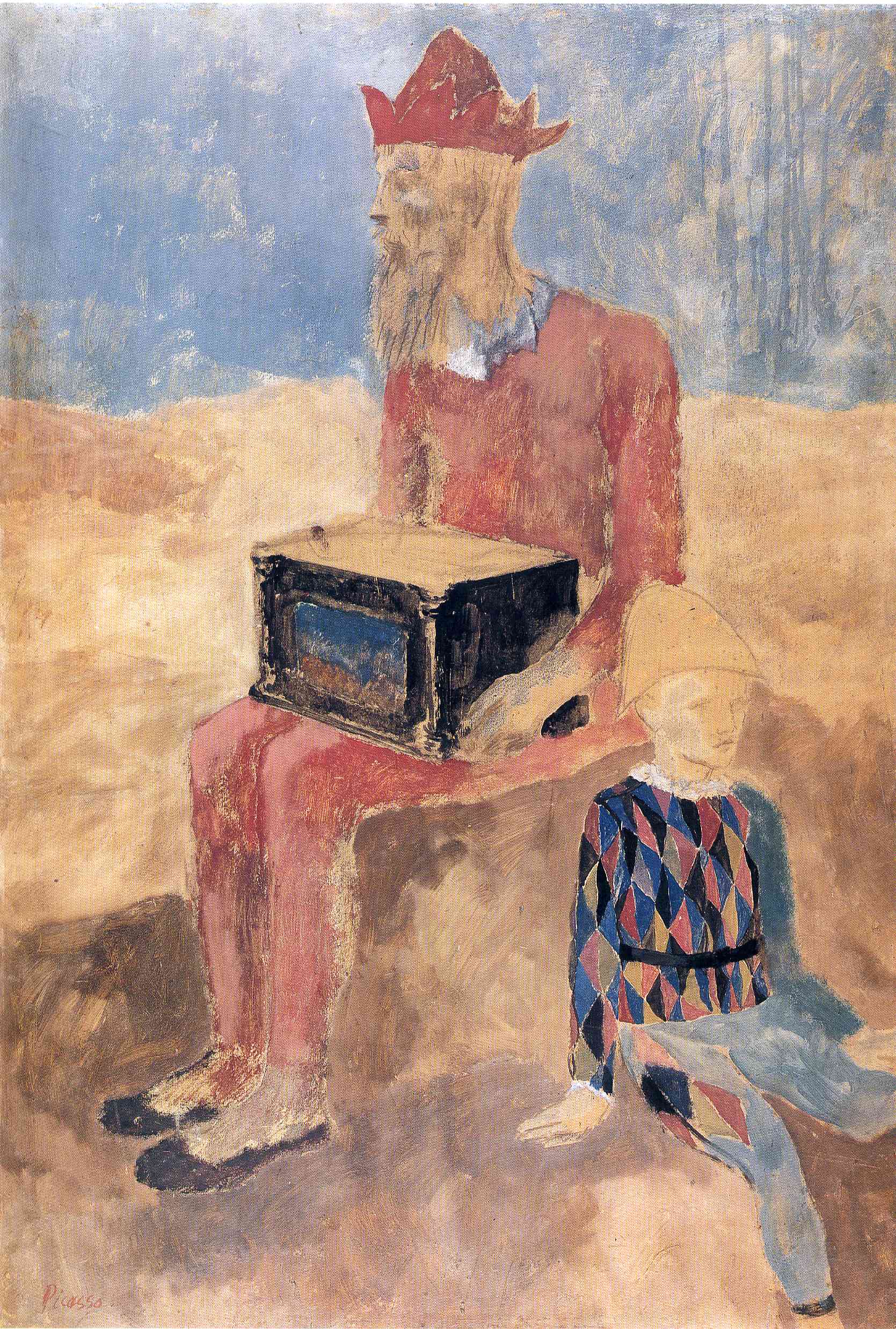 Hurdy gurdy (1905) - Pablo Picasso Tablo