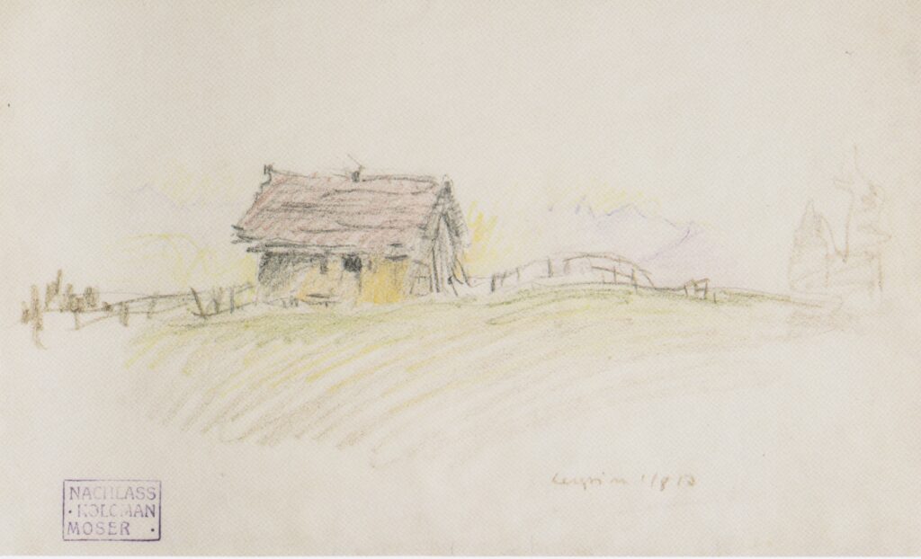 Hut in Leysin (1913) - Koloman Moser Tablo
